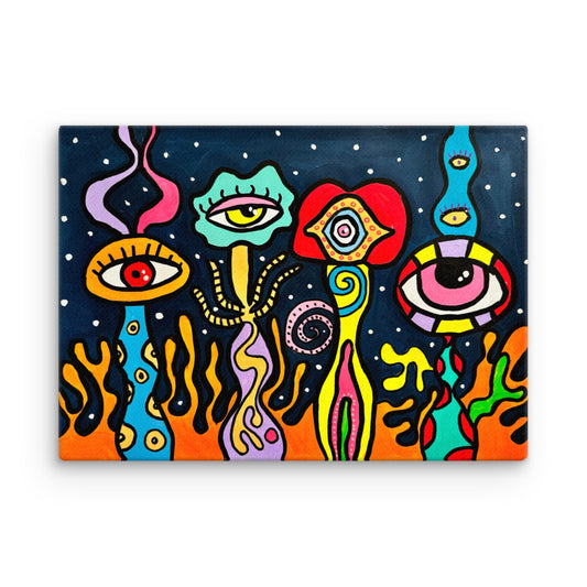 Canvas Print 'Galactic Flowers'