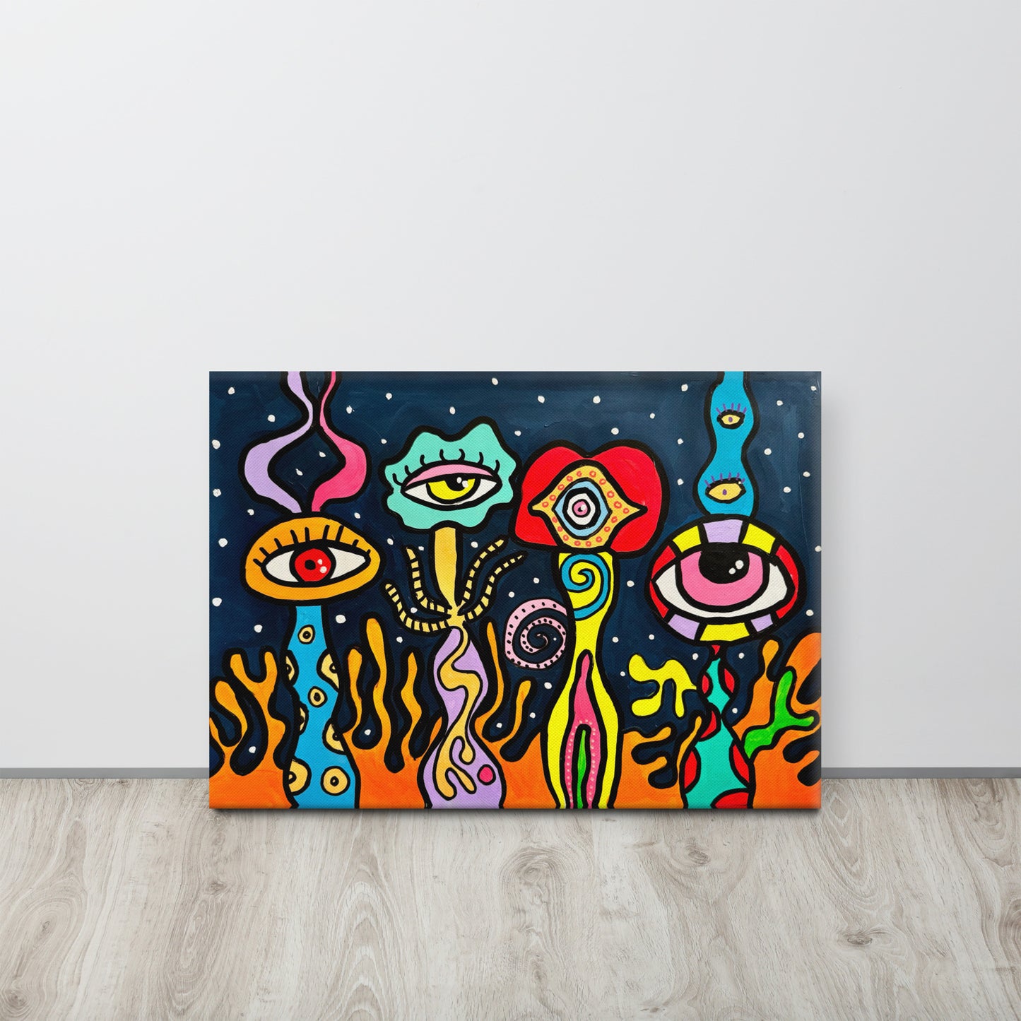 Canvas Print 'Galactic Flowers'