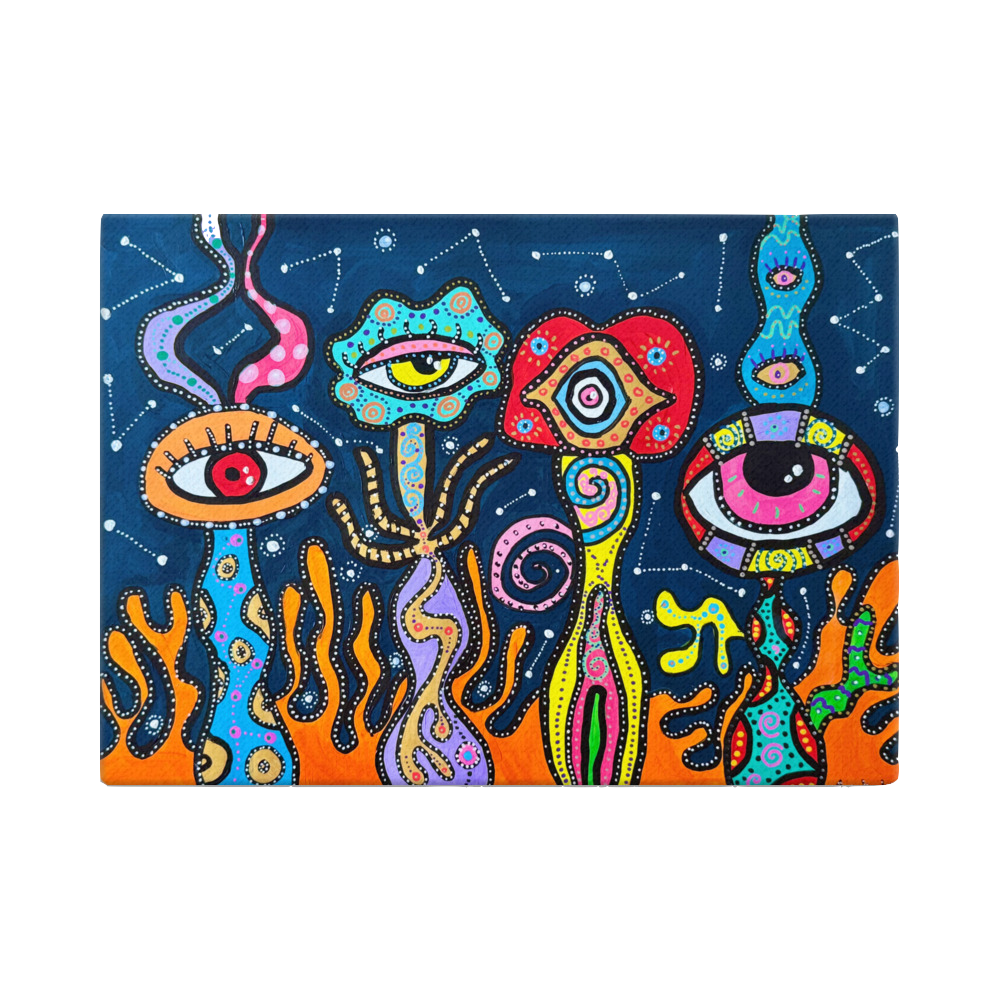 Canvas Print 'Galactic Flowers'