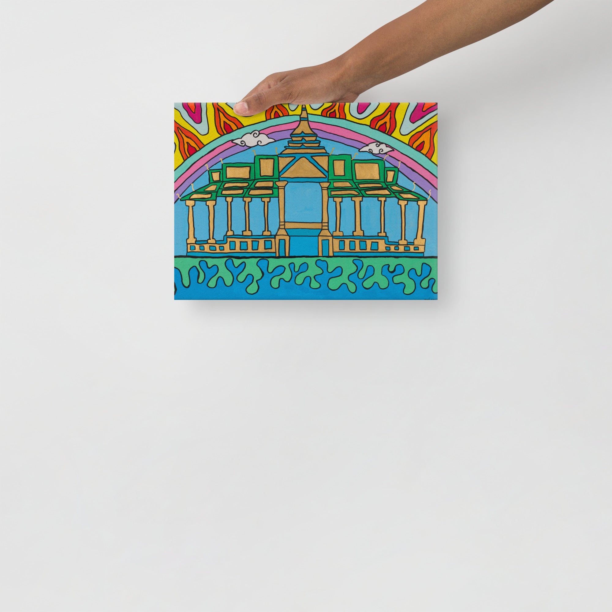 Toile 'Temple du Mékong'