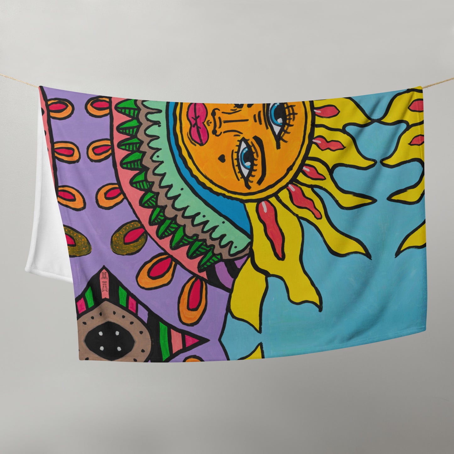 Throw Blanket Goan Sun